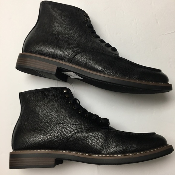 Banana Republic Moc - Toe Leather Boot NEW Size 10 Brown Black - Picture 7 of 9